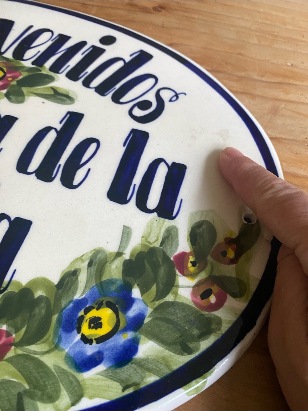 Handpainted Ceramic Sign - Picture 3 of 5